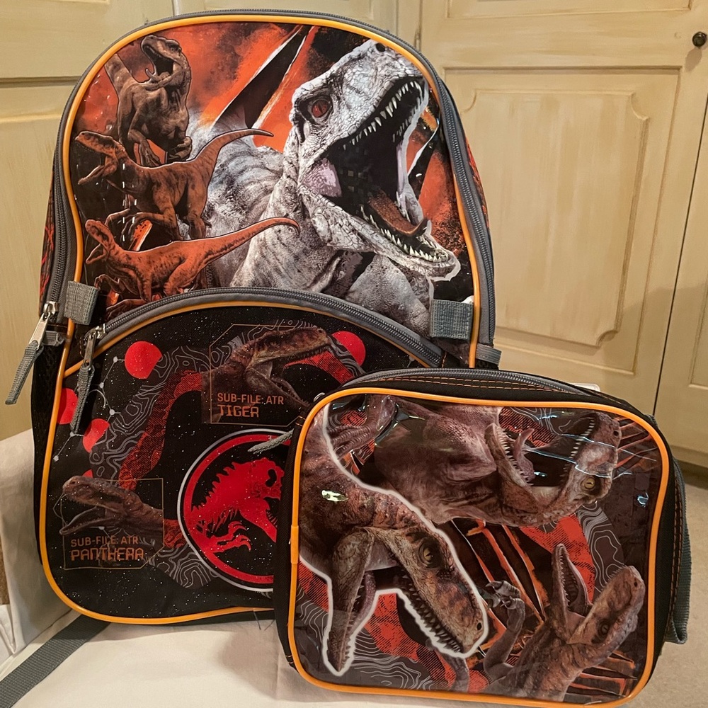 Jurassic World 17” Laptop Backpack 2-piece Set with internal bag